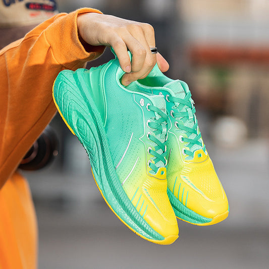 Chaussures de course légères tissées à semelle épaisse Popcorn - LUXARAH