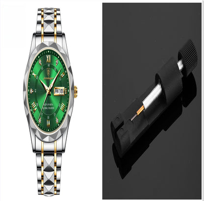 Montre à quartz lumineuse étanche pour homme avec double calendrier - LUXARAH