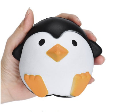 Jouet Relaxant Pingouin Kawaii – Squeeze Anti-Stress Visqueux 12 cm, Pour Enfants & Adultes - LUXARAH