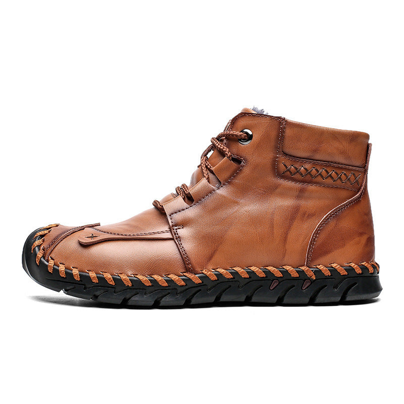 Chaussures en cuir pour hommes, chaussures décontractées - LUXARAH