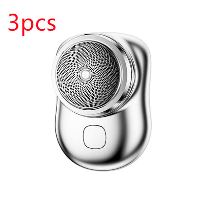 Mini rasoir portable sans fil rechargeable par USB, rasoir électrique pour le visage, humide et sec, indolore, petite taille, pour hommes - LUXARAH