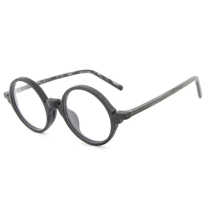 Monture de lunettes en bois avec plaque, style rétro, nouvelle collection