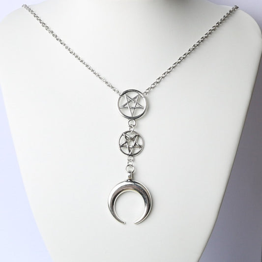 Make a series of hollow necklaces with stars and moons