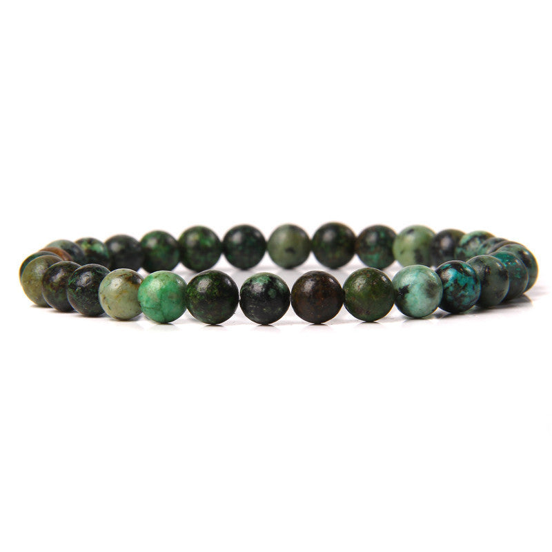 Bracelet en pierre naturelle de 6 mm, tissé à la main, bracelet énergétique - LUXARAH