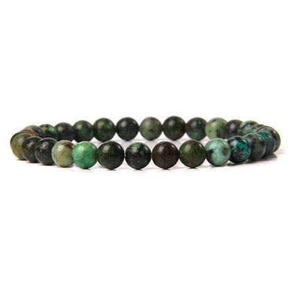Bracelet en pierre naturelle de 6 mm, tissé à la main, bracelet énergétique - LUXARAH
