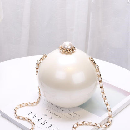 Sac de soirée rond de luxe pour femme - LUXARAH