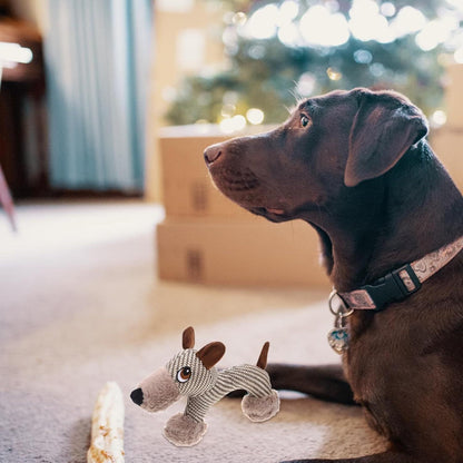 Jouet couineur pour grands chiens, peluche, jouet interactif pour chiens - Jouet à mâcher en peluche pour chiens, jouets couineurs stimulants pour animaux de compagnie, pour chiens de taille moyenne et grande - LUXARAH