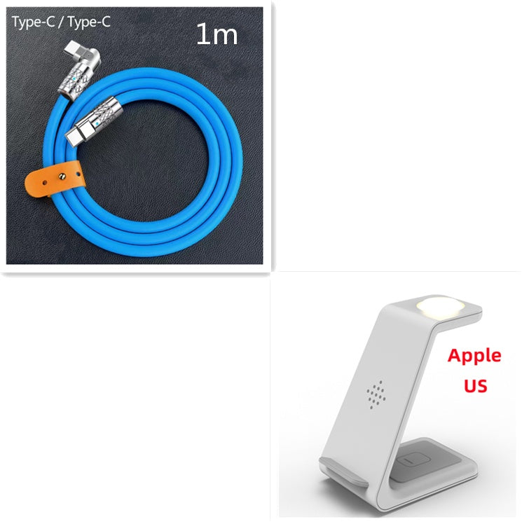 Station de charge rapide 3 en 1, support de chargeur sans fil, station de charge rapide sans fil pour support de téléphone