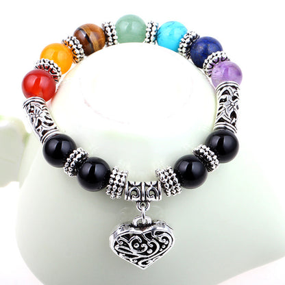 Bracelet énergétique de yoga des sept chakras - LUXARAH