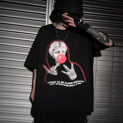 T-shirt original hip-hop ample et surdimensionné pour couple - LUXARAH