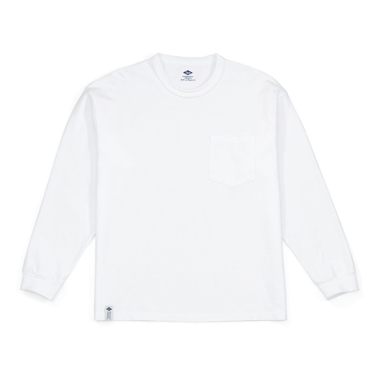 T-shirt oversize à manches longues et couleur unie pour homme - LUXARAH