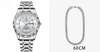 Montre à quartz lumineuse étanche pour homme avec double calendrier - LUXARAH