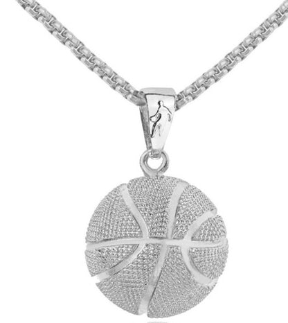 Pendentifs de basket-ball, colliers européens et américains en acier inoxydable