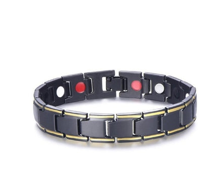 Bracelet 4 en 1 pour homme, magnétique, en titane, pour la santé et l'arthrite - LUXARAH