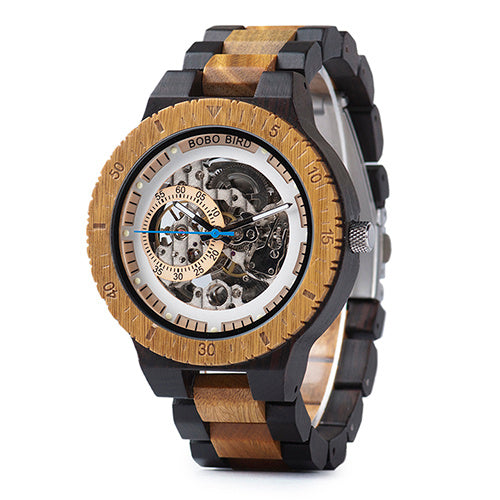 Montre mécanique automatique en bois - LUXARAH