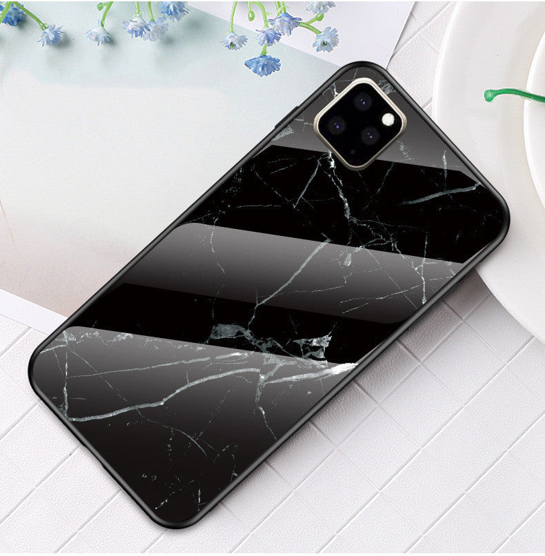 Coque de téléphone en verre marbré