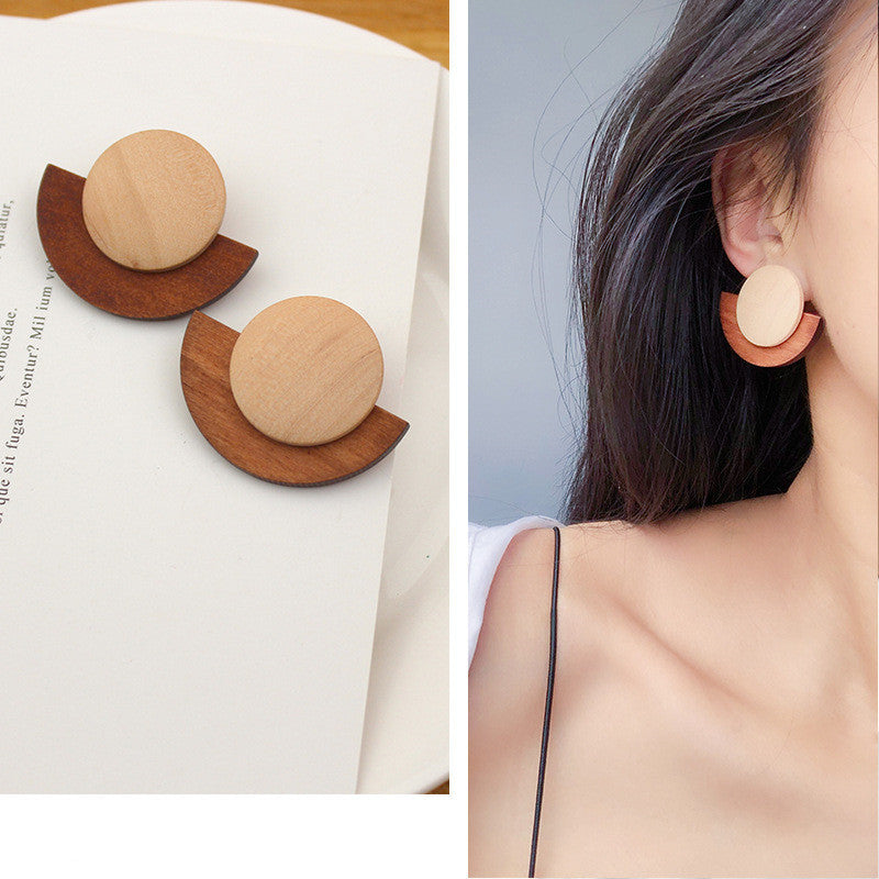 Boucles d'oreilles en rotin et paille - LUXARAH