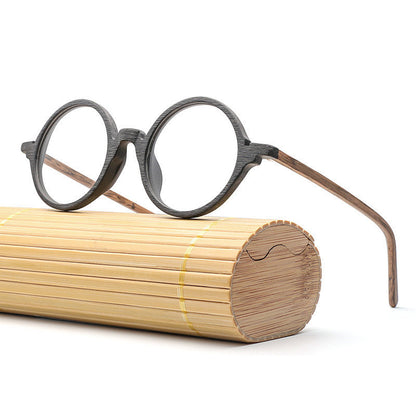 Monture de lunettes en bois avec plaque, style rétro, nouvelle collection