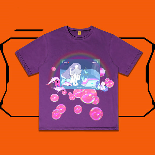 T-shirt polyvalent surdimensionné et irrégulier personnalisé - LUXARAH