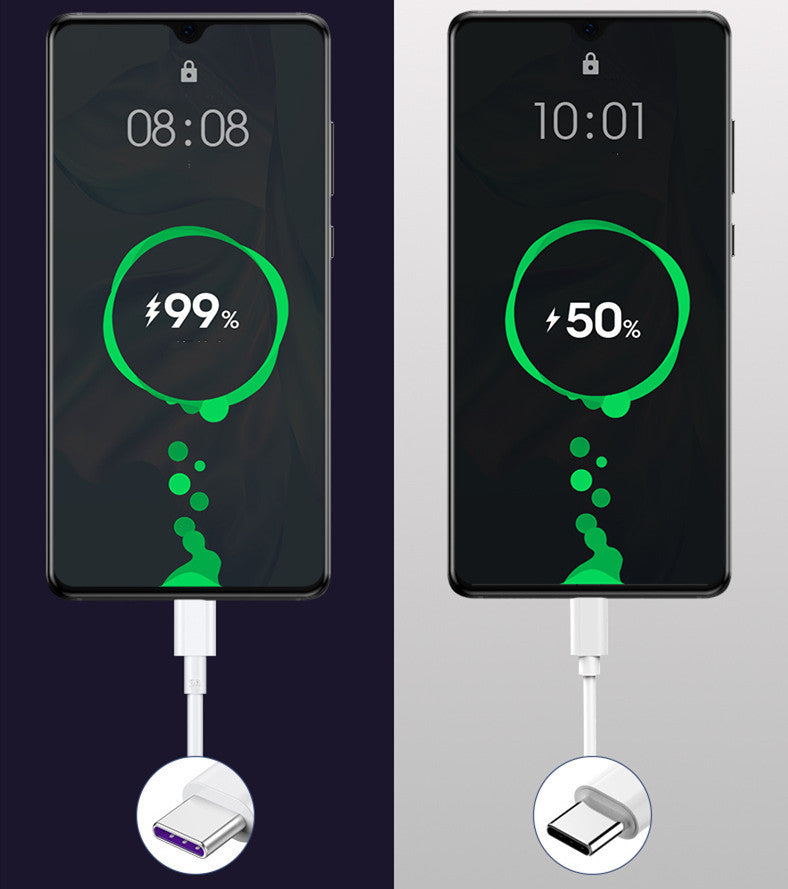 Câble de données USB à tête unique pour téléphone portable, charge ultra-rapide