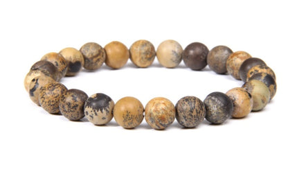Bracelet en pierre biliaire noire œil de tigre, énergie et fitness, cadeau pour homme - LUXARAH