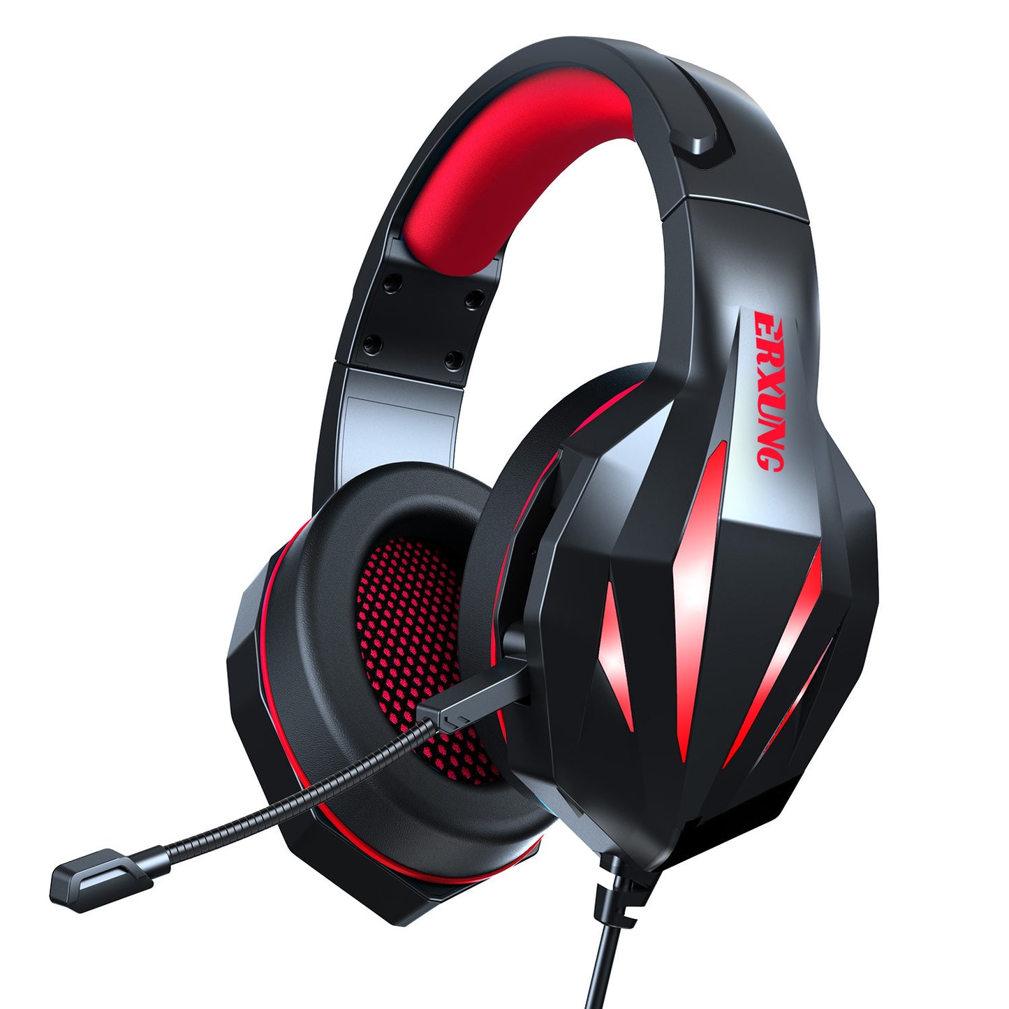 Casque de jeu filaire lumineux