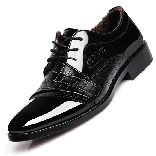 Modèle automne hommes, pointus, affaires, chaussures habillées, chaussures en cuir - LUXARAH