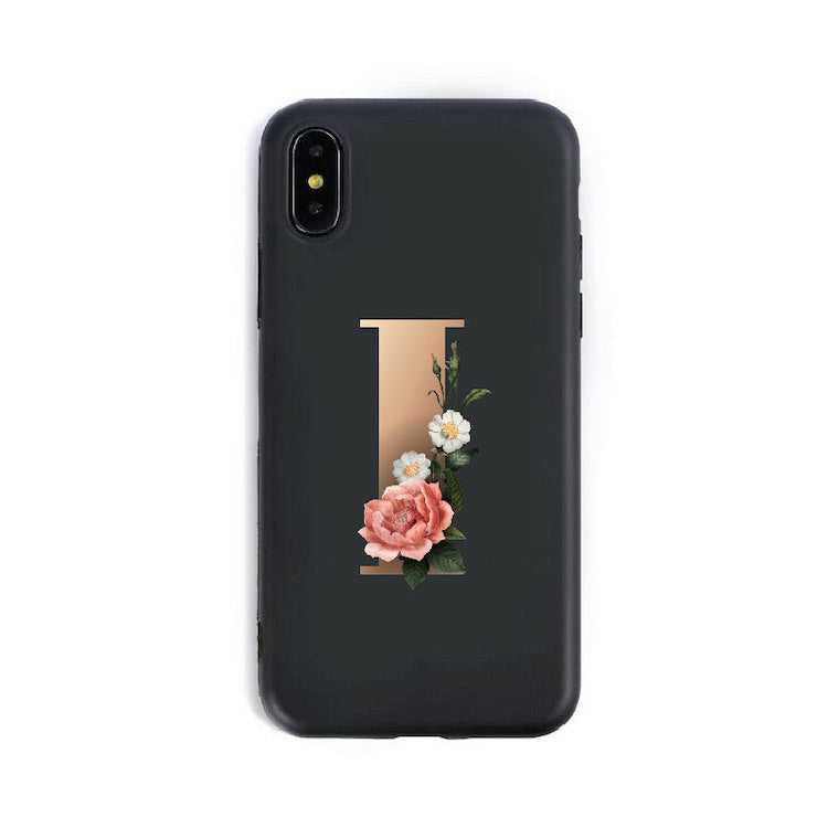 Coques de téléphone en silicone avec lettres de l'alphabet anglais