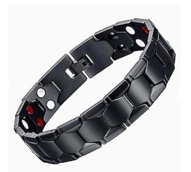 Bracelet 4 en 1 pour homme, magnétique, en titane, pour la santé et l'arthrite - LUXARAH
