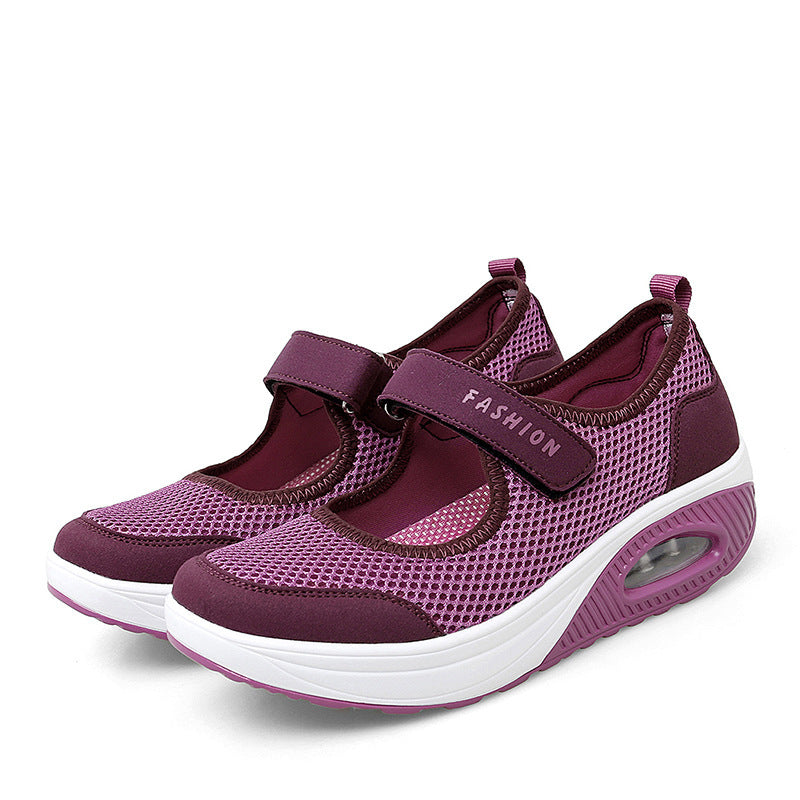 Chaussures de course en maille tendance pour femmes - LUXARAH