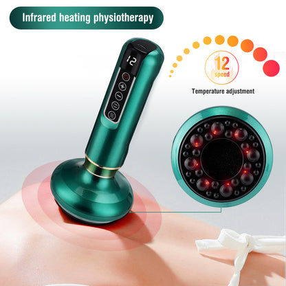 Appareil de massage électrique à ventouses pour le corps, anti-cellulite, ventouses de massage Gua Sha, pots amincissants brûle-graisses - LUXARAH