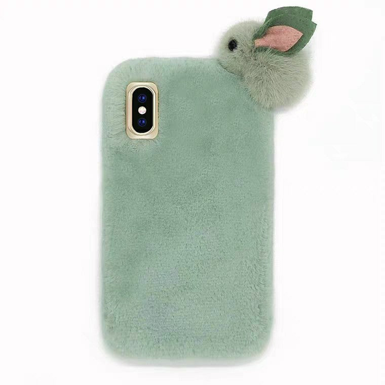 Étui de téléphone en fourrure