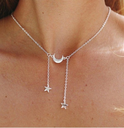 Collier multicouche Bls-miracle pour femmes, longue chaîne, pendentif œil turc, colliers tendance en cristal, étoile et gouttes d'eau