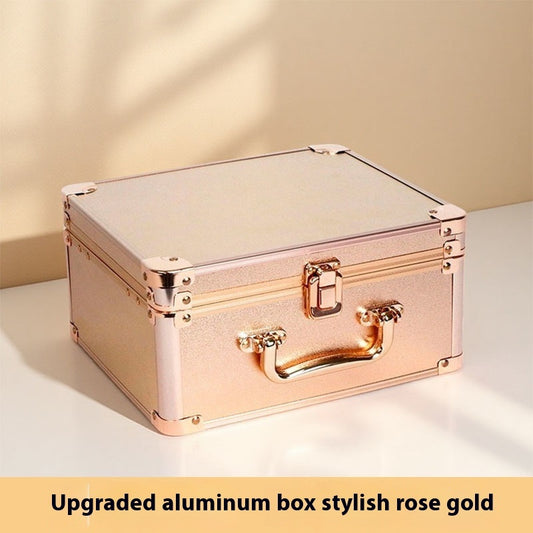 Trousse de maquillage grande capacité avec miroir LED portable et lumière - LUXARAH