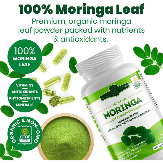 Capsules de Moringa, 120 capsules de raifort - LUXARAH