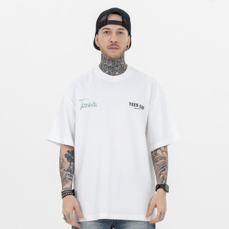 T-shirt basique American High Street ample et surdimensionné - LUXARAH