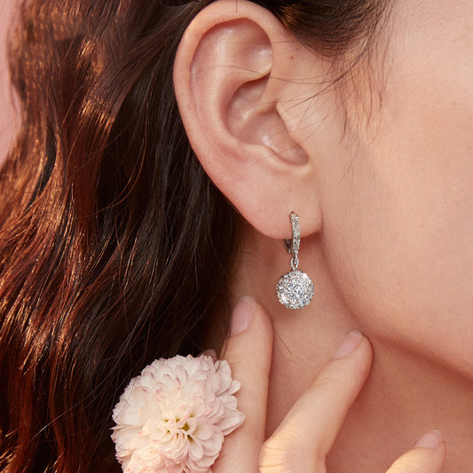 Boucles d'oreilles style strass, boucles d'oreilles d'été