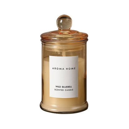 Bougie d'aromathérapie en cire de soja en forme de théière