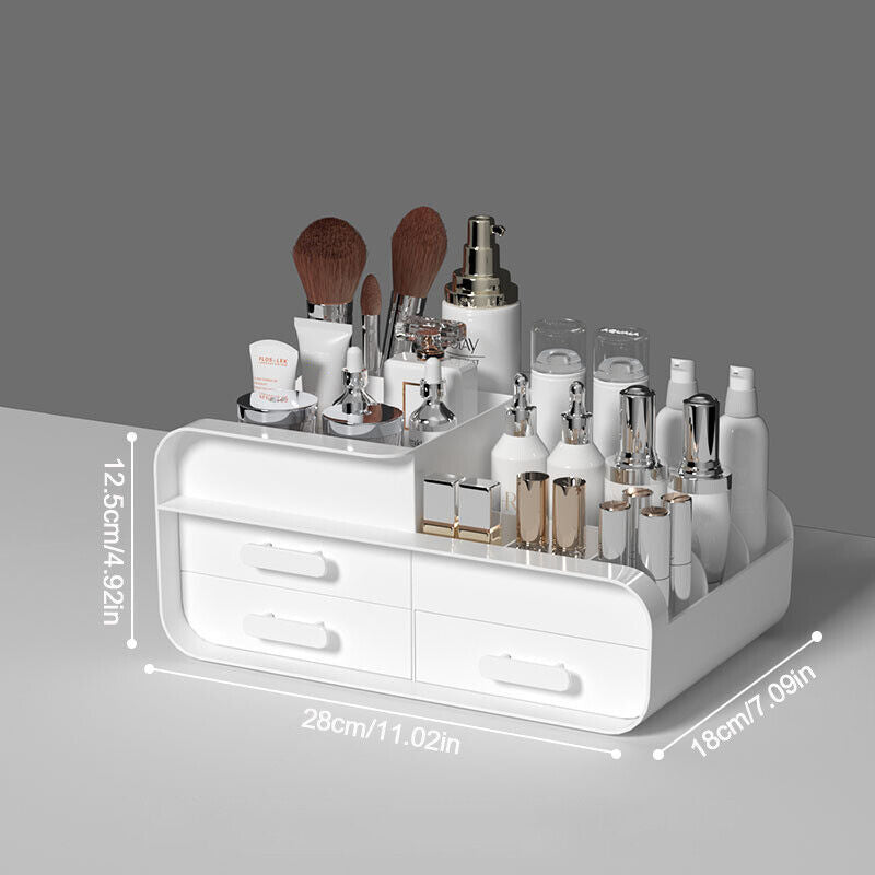 Coiffeuse de maquillage, grand support de maquillage, boîte de rangement bien rangée - LUXARAH