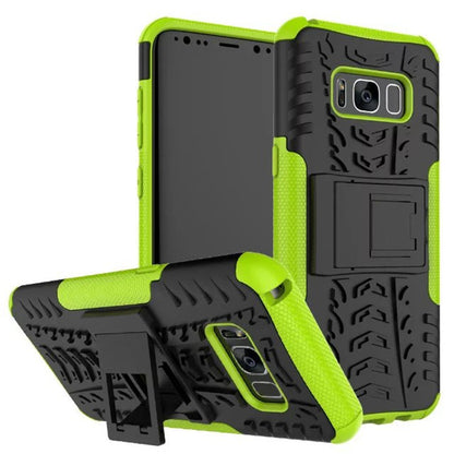 Coque de téléphone portable Samsung S8 plus Galaxy S8 avec support à motif coloré en forme de pneu, étui antichute inclus