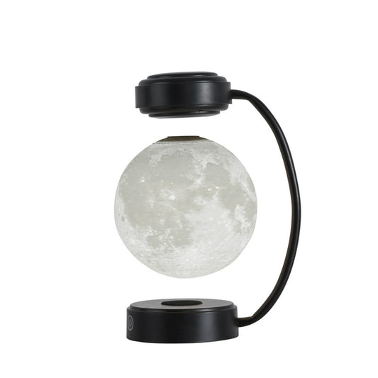 Veilleuse LED 3D en forme de lune, sans fil, magnétique, rotative, boule flottante, pour l'école, le bureau, la librairie, la décoration de la maison