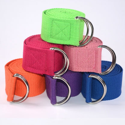 Corde de yoga extensible avec bande de tension en coton - LUXARAH