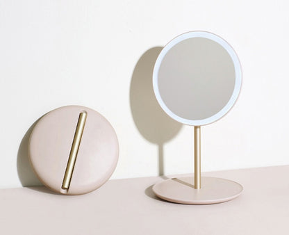 Miroir de maquillage pliable à LED - LUXARAH