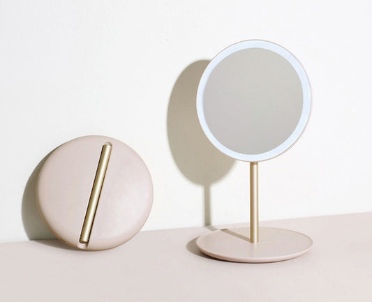 Miroir de maquillage pliable à LED - LUXARAH
