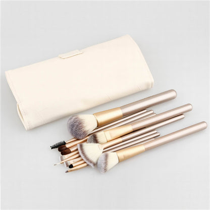 Spot Detonating, Maquillage blanc, Pinceau de maquillage blanc, 24 ensembles de pinceaux et de maquillage pour outils de beauté et de maquillage portables - LUXARAH
