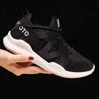 Chaussures de sport blanches pour femmes, chaussures de course décontractées et respirantes - LUXARAH