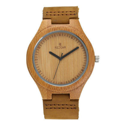 Montre en bois cuir couple modèles montres bambou et bois