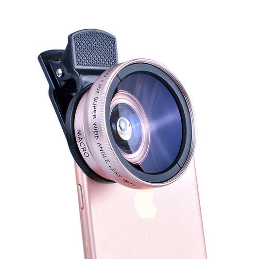 Objectif de téléphone portable 0,45X grand angle 12,5 fois l'objectif macro externe pour appareil photo universel HD Combo