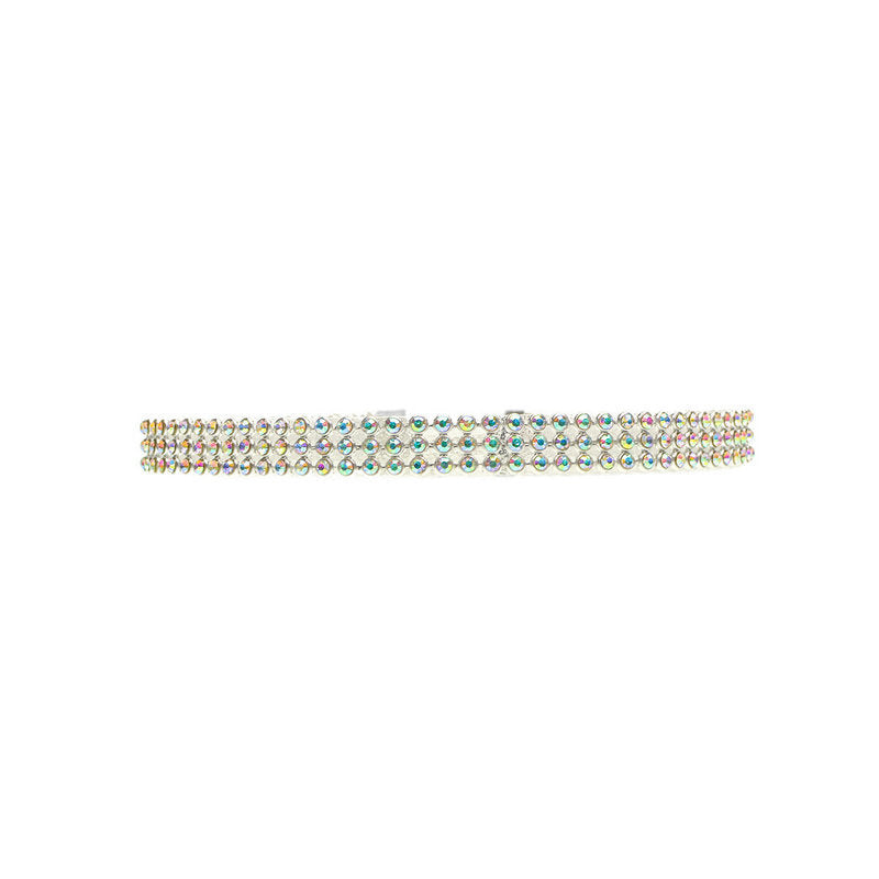 Collier ras du cou tendance pour femme, entièrement en cristal et strass, bijou de mariage