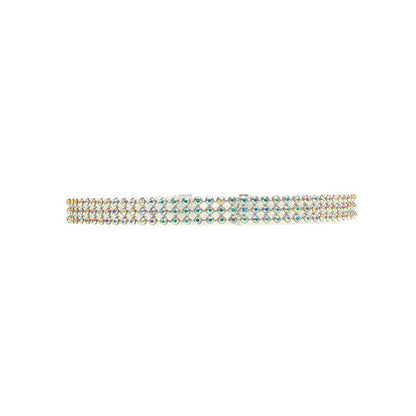 Collier ras du cou tendance pour femme, entièrement en cristal et strass, bijou de mariage